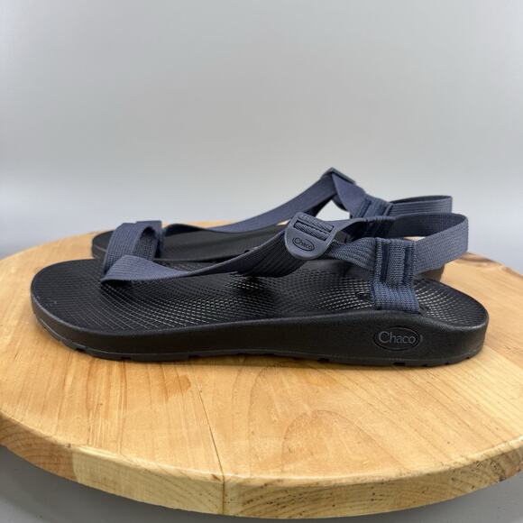 Chaco Bodhi Men's Size 9 Sandals Blue Toe Loop Strappy Buckle Adjustable Beach - Picture 3 of 8